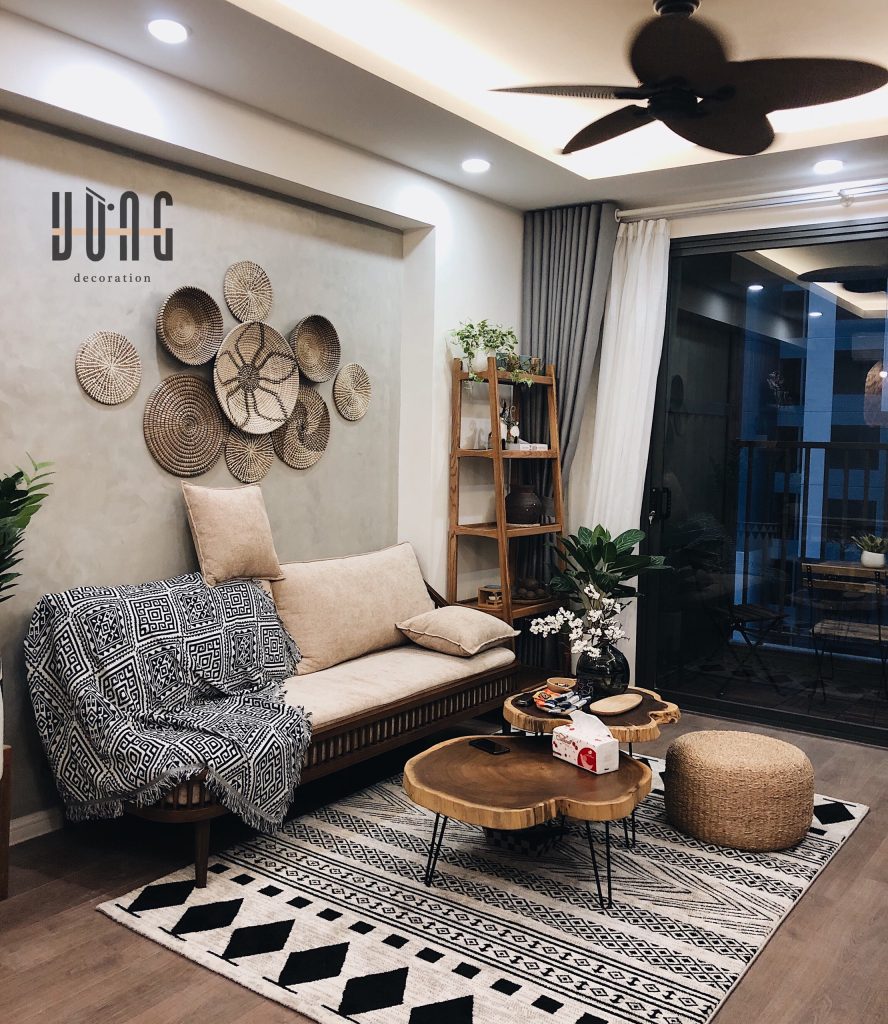 Bộ 09 đĩa cói tone ghi