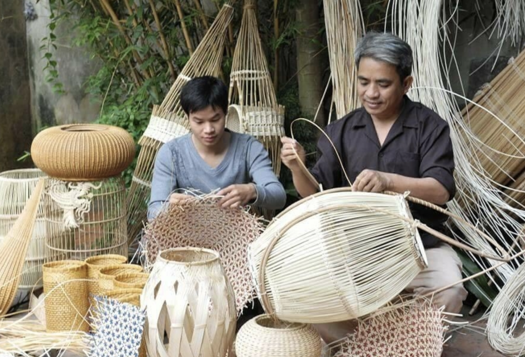 đồ trang trí mây tre