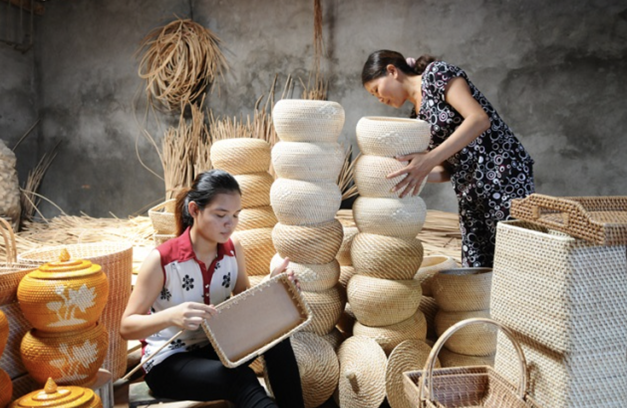 Làng nghề mây tre đan 