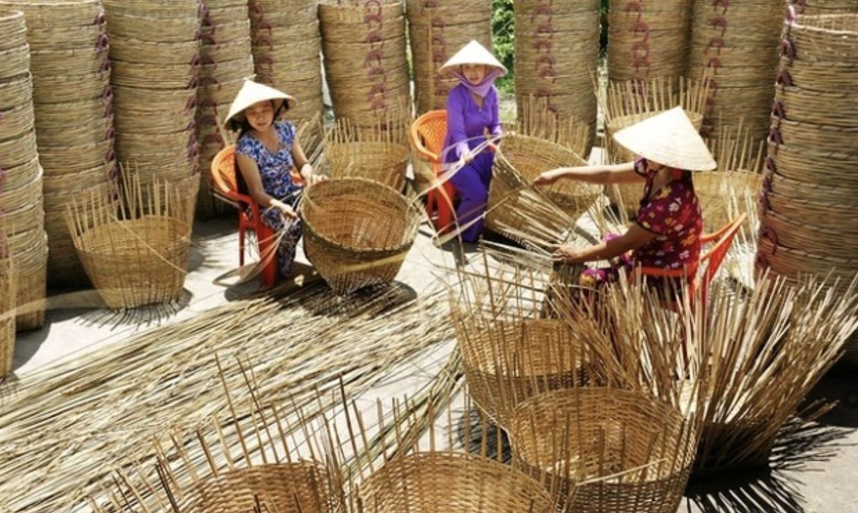 làng nghề mây tre đan phú vinh 